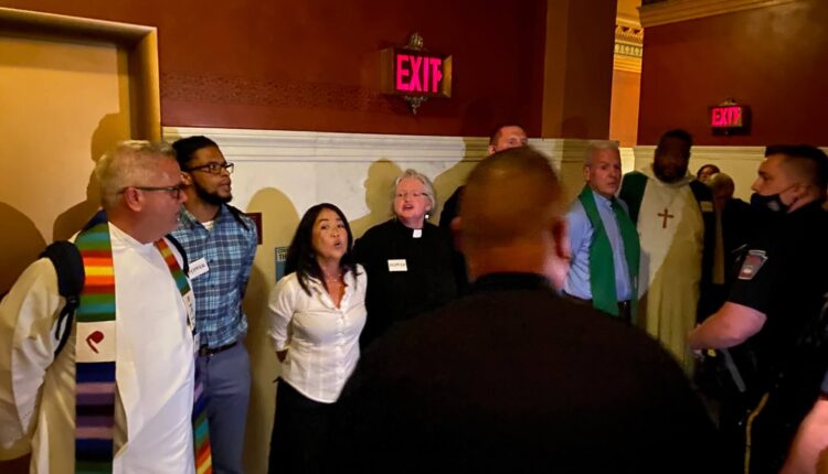 Calling for fair school funding, clergy, activists, Philly Councilmember Gym detained after interrupting Pa. Senate session