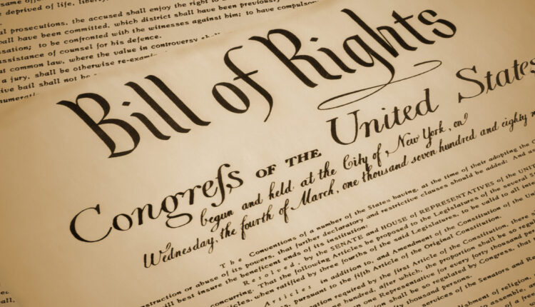 Replica of the United States Bill of Rights (Getty Images).