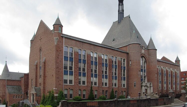 A view of Central Catholic High School in Pittsburgh