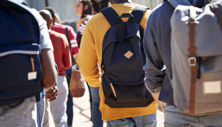 Students walking together